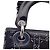 Mini borsa Lady Dior Strass Cannage in raso nero - vista 11