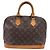 Borsa Louis Vuitton Monogram Alma PM in tela marrone Rosso - vista 4