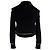 Alexander McQueen Strickpullover mit Cold-Shoulder-Ausschnitt aus schwarzer Wolle