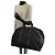 Borsa Boston in Nylon Tessuto Saffiano e Pelle Prada Nero - vista 7