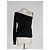 Pull asymétrique Michael Kors en cachemire noir - vue 11