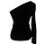 Pull asymétrique Michael Kors en cachemire noir - vue 2