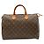 Speedy Borsa Boston Monogram Louis Vuitton Marrone