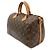 Borsa Louis Vuitton Speedy Bandouliere Monogram Marrone - vista 2