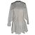 Alaïa Langarm-A-Linien-Minikleid aus weißer Baumwolle