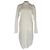 Céline Vestido camisa midi con botones Celine en algodón blanco Crudo