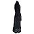 Conjunto de vestido midi com cinto e gola alta em algodão preto da Zimmermann - vista 2