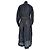 Conjunto de vestido midi com cinto e gola alta em algodão preto da Zimmermann - vista 3