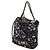 Timeless Borsa Chanel 22 trapuntata Camellia in cashmere nero - vista 2