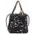 Timeless Borsa Chanel 22 trapuntata Camellia in cashmere nero - vista 4