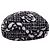Timeless Borsa Chanel 22 trapuntata Camellia in cashmere nero - vista 6