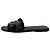 Hermès Sandali Oran H in pelle nera Stampa python - vista 7