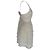Vestido mini de encaje con volantes LoveShackFancy en algodón blanco Crudo - vista 2