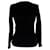 Alaïa V-Ausschnitt Pullover aus schwarzer Wolle  - Ansicht 1