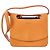 Bolsa transversal com aba Jil Sander em couro laranja Coral