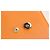 Bolsa transversal com aba Jil Sander em couro laranja Coral - vista 11