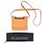 Bolsa transversal com aba Jil Sander em couro laranja Coral - vista 5
