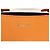 Bolsa transversal com aba Jil Sander em couro laranja Coral - vista 9