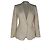 Blazer de botonadura sencilla Dolce & Gabbana en algodón blanco Crudo