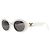 Céline Gafas de sol Celine Triomphe CL40194U de acetato blanco con montura oval Crudo - vista 2