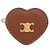 Céline Clip per capelli a cuore in pelle di vitello e ottone - vista 2