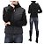 Moncler Down Mix Zip-Up Jacke Schwarz