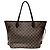 Borsa Tote Louis Vuitton Neverfull MM Marrone Damier ebene - vista 2