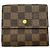 Cartera Tri-fold Elise Louis Vuitton Castaño