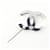 Spilla Logo Coco Mark Chanel Argento  - vista 3