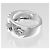 Chanel Three Symbols Bandring aus 18K Weißgold - Ansicht 8