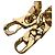 Bracciale Charm Louis Vuitton LVXNBA in oro D'oro - vista 6