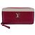 Louis Vuitton Zippy Lockme Long Wallet Braun Rot
