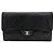 Boy Chanel Timeless Long Wallet aus Lammleder medium Schwarz