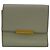 Cartera tríptico de cuero blanco Bottega Veneta