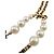 Collana Christian Dior placcata oro e strass D'oro - vista 4
