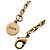 Collana Christian Dior placcata oro e strass D'oro - vista 8