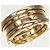 Bulgari Anello Bvlgari B.zero1 3-Band in oro giallo 18K - vista 7
