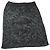 Autre Marque Falda Midi Estampada Serapis de Lana y Acrílico Negro Verde oscuro