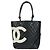 Chanel Cambon Tote aus gestepptem Leder Petite Schwarz