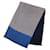Hermès Stola reversibile in seta e angora Hermes Blu - vista 2