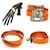 Kelly Hermès Hermes Leather Charm Bracelet in Orange  - view 2