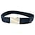 Prada Gürtel Navy mit silberner Schnalle Marineblau - Ansicht 2