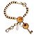 Iconico bracciale vintage DOLCE & GABBANA con cammeo, cristalli, perla, charms Argento Multicolore