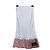 Autre Marque Rave Review Falda Midi a Rayas con Dobladillo de Cuadros Blanco Multicolor Gris - vista 2