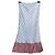 Autre Marque Rave Review Falda Midi a Rayas con Dobladillo de Cuadros Blanco Multicolor Gris - vista 4