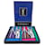 Set de 2 toallas monogramadas Yves Saint Laurent Castaño Rosa Blanco Azul Multicolor Verde Púrpura  - vista 1