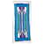 Set de 2 toallas monogramadas Yves Saint Laurent Castaño Rosa Blanco Azul Multicolor Verde Púrpura  - vista 5