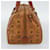 MCM Visetos logogramme Leather Marrone  - vista 4