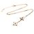 Louis Vuitton Color Blossom Lariat 18K Rose Gold con Nácar y Diamante Dorado
