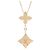 Louis Vuitton Color Blossom Lariat 18K Rose Gold con Nácar y Diamante Dorado - vista 3